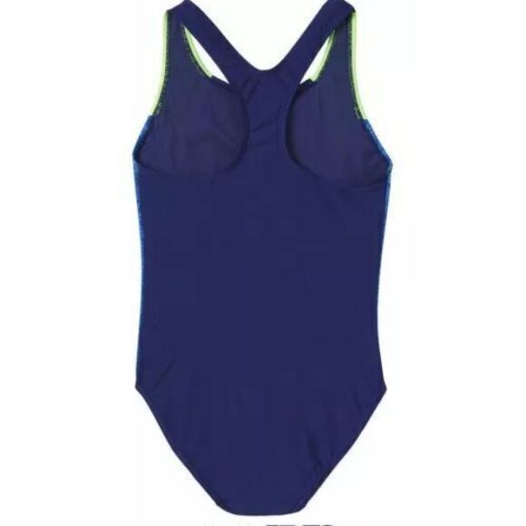 Speedo Girls Racerback Sport Splice One Piece Swimsuit Size Small 7/8 New! - Picture 2 of 3